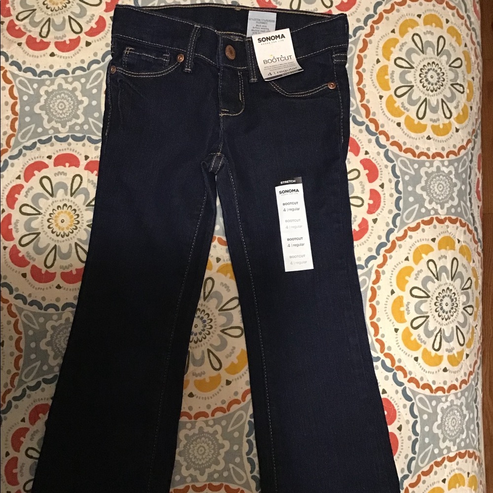 NWT Girls Sonoma Bootcut Jeans Size 4